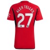 Maillot de Supporter Manchester United Alex Telles 27 Domicile 2023-24 Pour Homme
